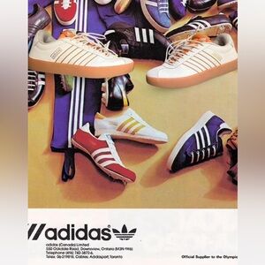 Adidas White and Orange Casual Shoes